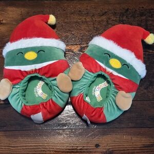 Original Squishmallows Elf Duck Christmas Kids Slippers
